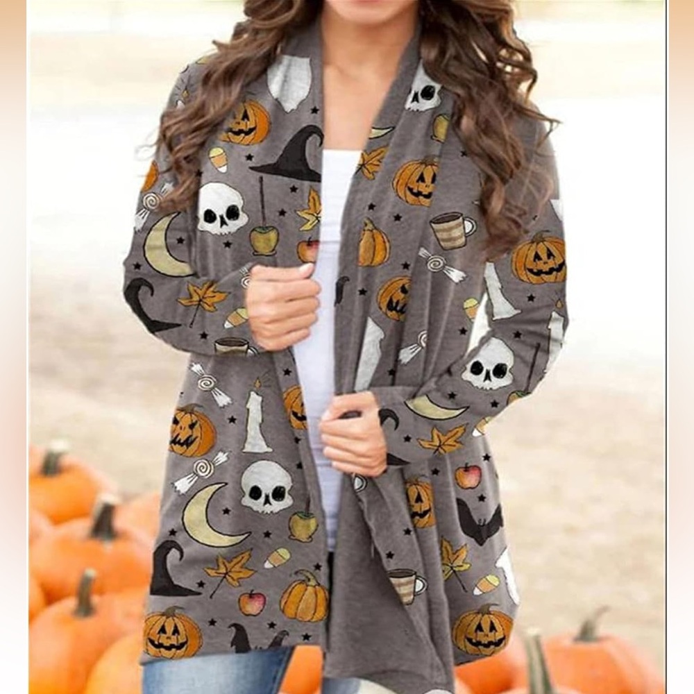 GLIGLITTR || NWOT Halloween Cardigan (M) - Picture 2 of 9